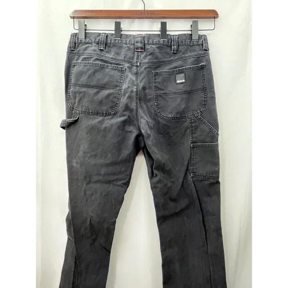 Diehard‎ Men's Black Denim Carpenter Pants Size 36x34 Workwear Utility Gorpcore - Picture 12 of 13